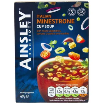 Ainsley Harriott Italian Minestrone Cup Soup 69 G