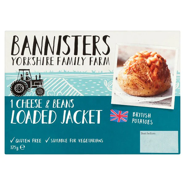 Bannisters Farm Jacket Potato Cheese & Beans