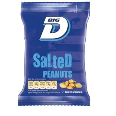 Big D Salted Peanuts   18 x 240 G