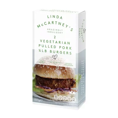 Linda McCartney's Pulled Pork 1/4 Ib Burgers