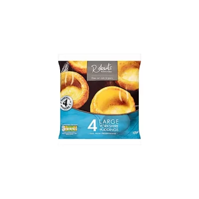 Roberts 4 Large Yorkshire Puddings   12X4 PK