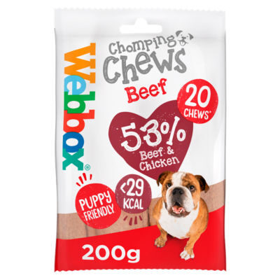 Webbox Chomping Chews Beef 20 PK